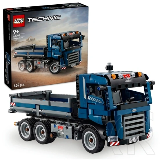 LEGO® Technic Billenőplatós teherautó, kék színű, játék építőipari munkagépet tartalmazó szett 42203