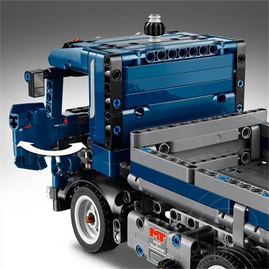 LEGO® Technic Billenőplatós teherautó, kék színű, játék építőipari munkagépet tartalmazó szett 42203