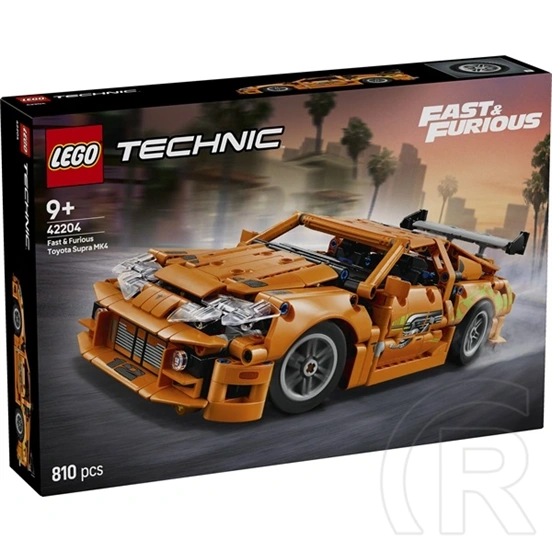 LEGO® Technic Fast and Furious Toyota Supra MK4, játékautós modellkészlet 42204