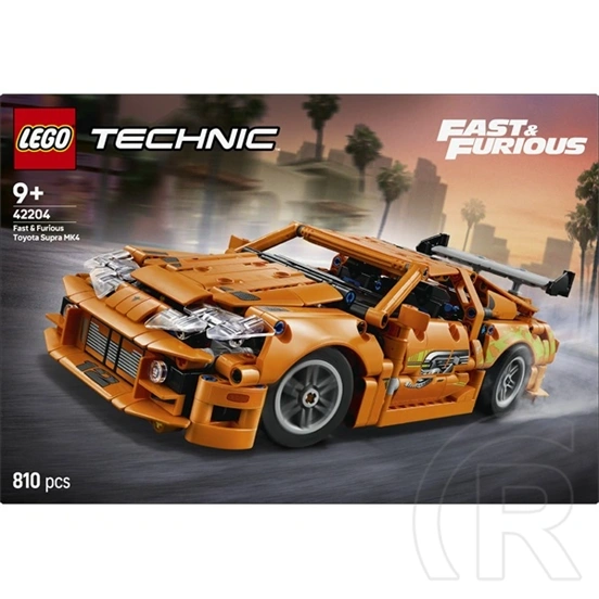 LEGO® Technic Fast and Furious Toyota Supra MK4, játékautós modellkészlet 42204