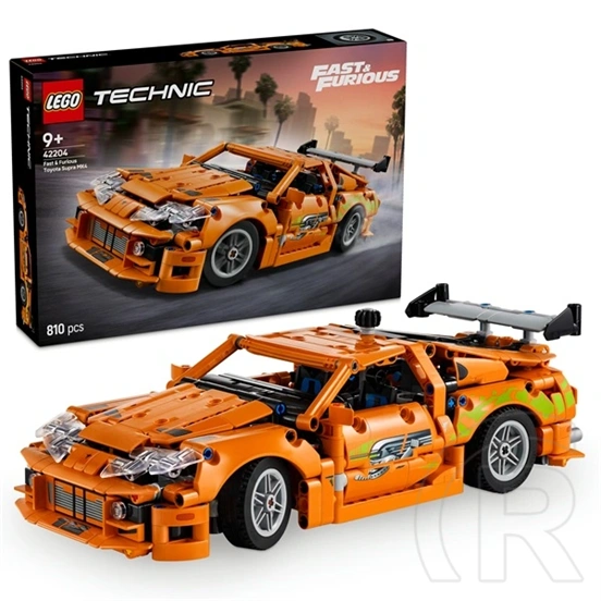 LEGO® Technic Fast and Furious Toyota Supra MK4, játékautós modellkészlet 42204
