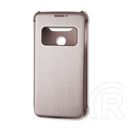 LG LG G5 (H850)  tok álló (Flip, oldalra nyíló, hívószámkijelzés, és hívás felvételhez kivágás, QuickWindow) rózsaszín