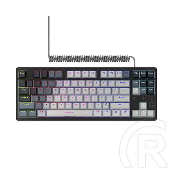 LORGAR Azar 514TKL mechanikus gamer billentyűzet (Dream Switches, USB, US, fehér)