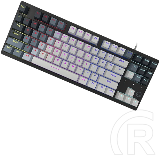 LORGAR Azar 514TKL mechanikus gamer billentyűzet (Dream Switches, USB, US, fehér)