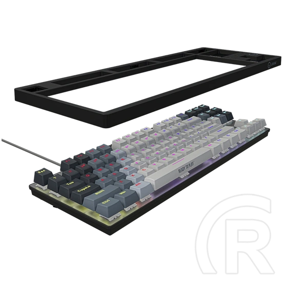 LORGAR Azar 514TKL mechanikus gamer billentyűzet (Dream Switches, USB, US, fehér)
