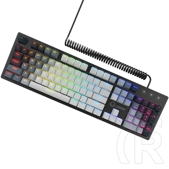 LORGAR Azar 514 mechanikus gamer billentyűzet (Dream Switches, USB, US, fehér)