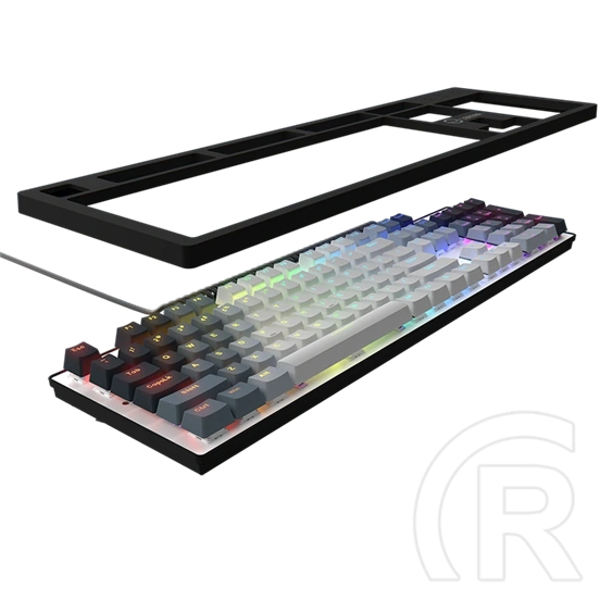 LORGAR Azar 514 mechanikus gamer billentyűzet (Dream Switches, USB, US, fehér)