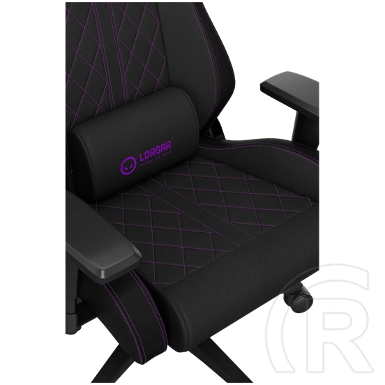 LORGAR CHA41 Fabric Advanced Gaming szék (fekete/lila)