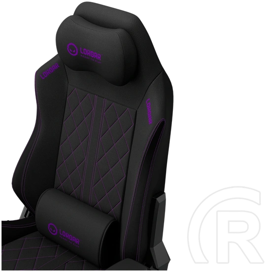 LORGAR CHA41 Fabric Advanced Gaming szék (fekete/lila)
