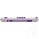 LORGAR KBP7075W vezeték nélküli 75%-os mechanikus gamer billentyűzet (Toxic Purple, USB/Bluetooth, US, fehér)