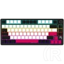 LORGAR KBP7075W vezeték nélküli 75%-os mechanikus gamer billentyűzet (Toxic Purple, USB/Bluetooth, US, fekete/piros)