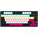 LORGAR KBP7075W vezeték nélküli 75%-os mechanikus gamer billentyűzet (Toxic Purple, USB/Bluetooth, US, fekete/piros)