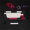 LORGAR KBP7075W vezeték nélküli 75%-os mechanikus gamer billentyűzet (Toxic Purple, USB/Bluetooth, US, fekete/piros)