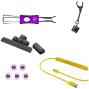 LORGAR KBP7075W vezeték nélküli 75%-os mechanikus gamer billentyűzet (Toxic Purple, USB/Bluetooth, US, fekete/sárga)