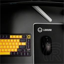 LORGAR KBP7075W vezeték nélküli 75%-os mechanikus gamer billentyűzet (Toxic Purple, USB/Bluetooth, US, fekete/sárga)