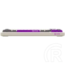 LORGAR KBP70MW vezeték nélküli 65%-os mechanikus gamer billentyűzet (Toxic Purple, USB/Bluetooth, US, bézs)