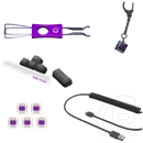 LORGAR KBP70MW vezeték nélküli 65%-os mechanikus gamer billentyűzet (Toxic Purple, USB/Bluetooth, US, bézs)