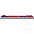 LORGAR KBP70MW vezeték nélküli 65%-os mechanikus gamer billentyűzet (Toxic Purple, USB/Bluetooth, US, fehér)