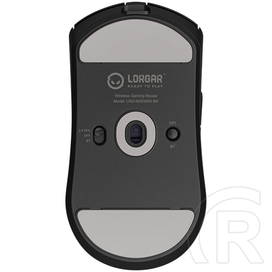 LORGAR MSE90W cordless optikai egér (USB/Bluetooth, fekete)