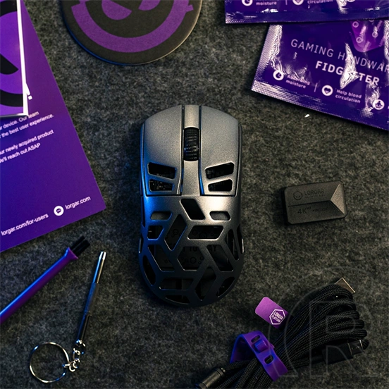LORGAR MSE90W cordless optikai egér (USB/Bluetooth, sötétszürke)