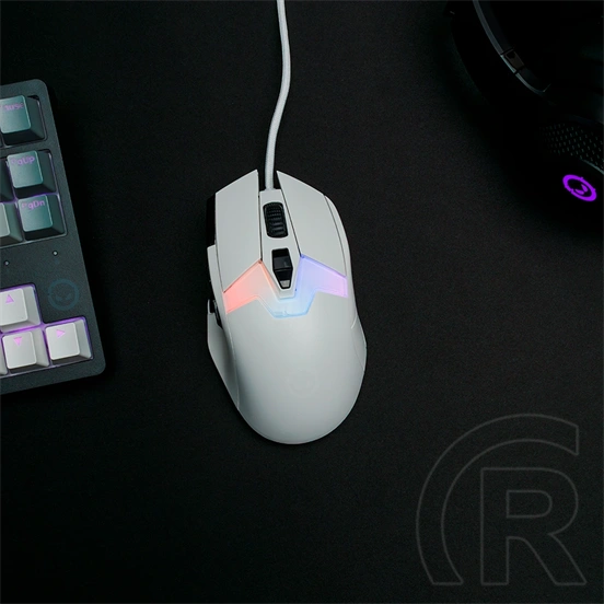 LORGAR MSP80 PRO optikai egér (USB, fehér)