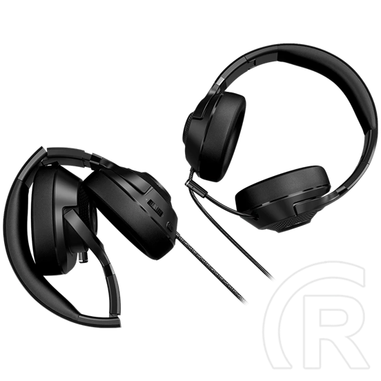 LORGAR Noah 101 Gaming mikrofonos fejhallgató (3.5mm jack, 2m, fekete)