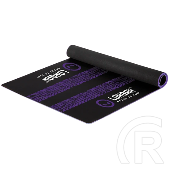 LORGAR RX1FM szimulátoros padlóvédő szőnyeg (1,700X700X3 mm, fekete/lila)