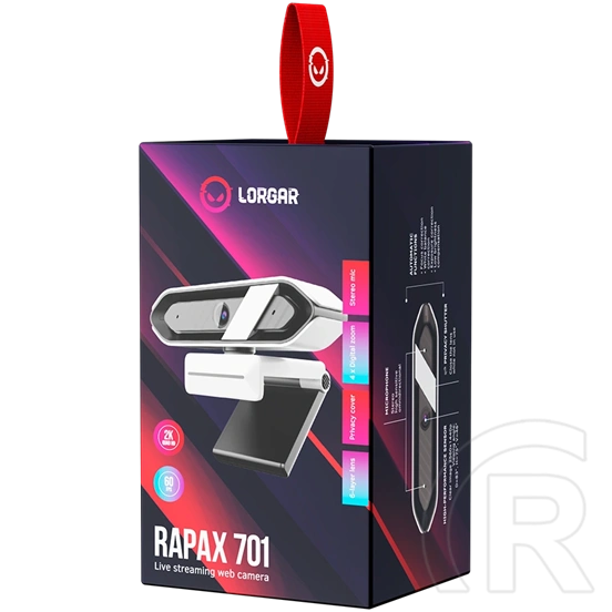 LORGAR Rapax 701 webkamera (2K, fehér)