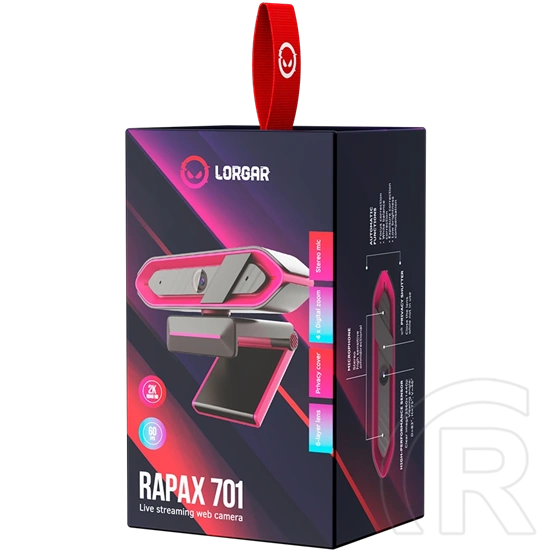 LORGAR Rapax 701 webkamera (2K, pink)