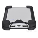 LUXA2 P1-PRO Outdoor Powerbank (7000 mAh, fekete-ezüst)