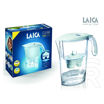 Laica Clear Line fehér vízszűrő kancsó 1 db bi-flux univerzális szűrőbetéttel