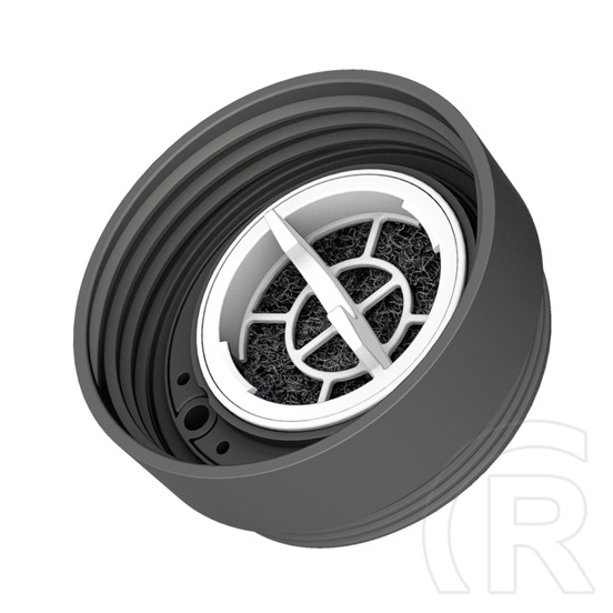 Laica rozsdamentes matt bézsre festett fast disk rendszerű vízszűrő kulacs pánttal, 0,55 literes