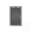 Lanberg 10" fali rack szekrény (9U, 280×310 mm, üvegajtó, lapraszerelt, szürke)