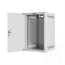 Lanberg 10" fali rack szekrény (9U, 280×310 mm, üvegajtó, lapraszerelt, szürke)