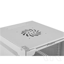 Lanberg 10" fali rack szekrény (9U, 280×310 mm, üvegajtó, lapraszerelt, szürke)