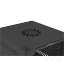 Lanberg 10" fali rackszekrény 4U (280x310 mm, üvegajtó, lapraszerelt, fekete)