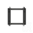 Lanberg 19" 15U szabadon álló rack keret (600x600-1100 mm, állítható mélységű, fekete)