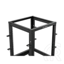 Lanberg 19" 15U szabadon álló rack keret (600x600-1100 mm, állítható mélységű, fekete)