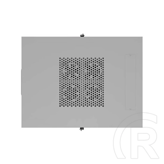 Lanberg 19" 32U szabadon álló rackszekrény (600x800 mm, üvegajtó, lapraszerelt, LCD kijelző, szürke)