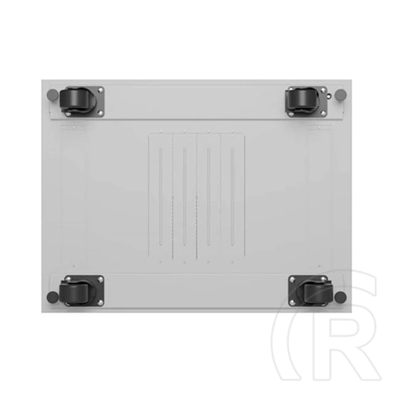 Lanberg 19" 32U szabadon álló rackszekrény (600x800 mm, üvegajtó, lapraszerelt, LCD kijelző, szürke)