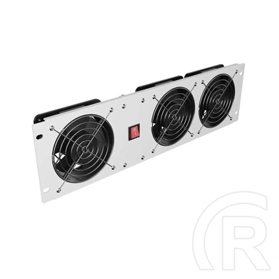 Lanberg 19" 3U függőleges ventilátor panel (3x ventilátor, 230 V, 50 W, szürke)