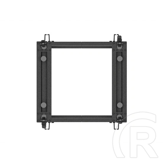 Lanberg 19" 9U szabadon álló rack keret (600x600–1100 mm, állítható mélységű, fekete)