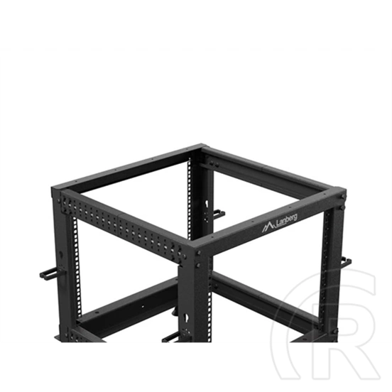 Lanberg 19" 9U szabadon álló rack keret (600x600–1100 mm, állítható mélységű, fekete)