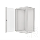 Lanberg 19" fali rackszekrény 22U (600x600, 529.5 mm mély, üvegajtó, lapraszerelt, szürke)