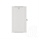 Lanberg 19" fali rackszekrény 22U (600x600, 529.5 mm mély, üvegajtó, lapraszerelt, szürke)