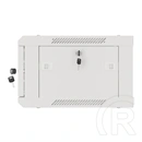 Lanberg 19" fali rackszekrény (4U, 600x450 mm, lapraszerelt, falra szerelhető, szürke)