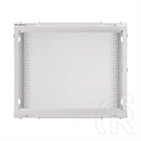 Lanberg 19" fali rackszekrény 9U (600x600, lapraszerelt, 600mm mély, edzett üveg, szürke)