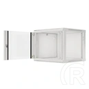 Lanberg 19" fali rackszekrény 9U (600x600, lapraszerelt, 600mm mély, edzett üveg, szürke)