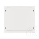 Lanberg 19" fali rackszekrény 9U (600x600, lapraszerelt, 600mm mély, edzett üveg, szürke)