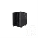 Lanberg 19" szabadon álló rack szekrény (15U, 600x800, lapraszerelt, fekete)